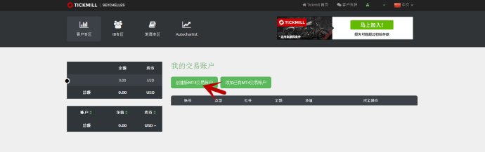 Tickmill开户教程